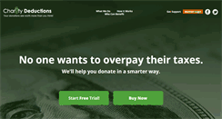 Desktop Screenshot of charitydeductions.com