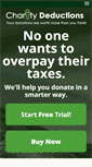 Mobile Screenshot of charitydeductions.com